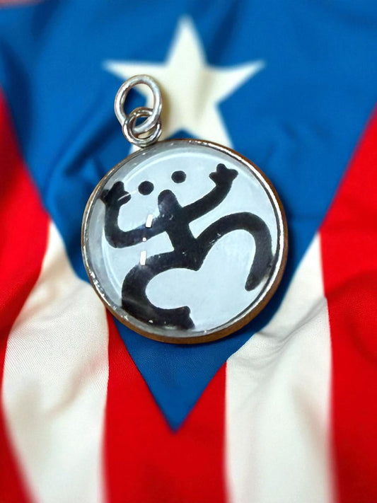 Dije Coquí Taíno con Cadena - Raíces de Mi Isla