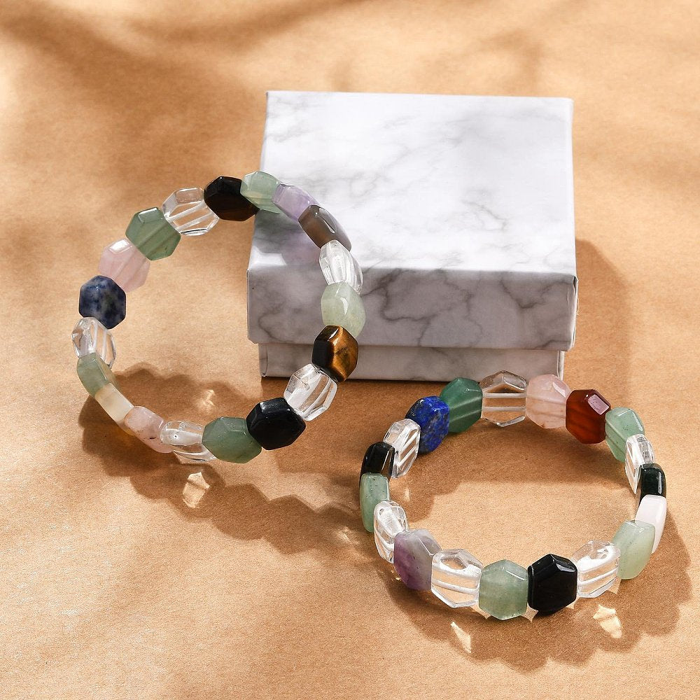 Pulsera de Cuarzos Facetados