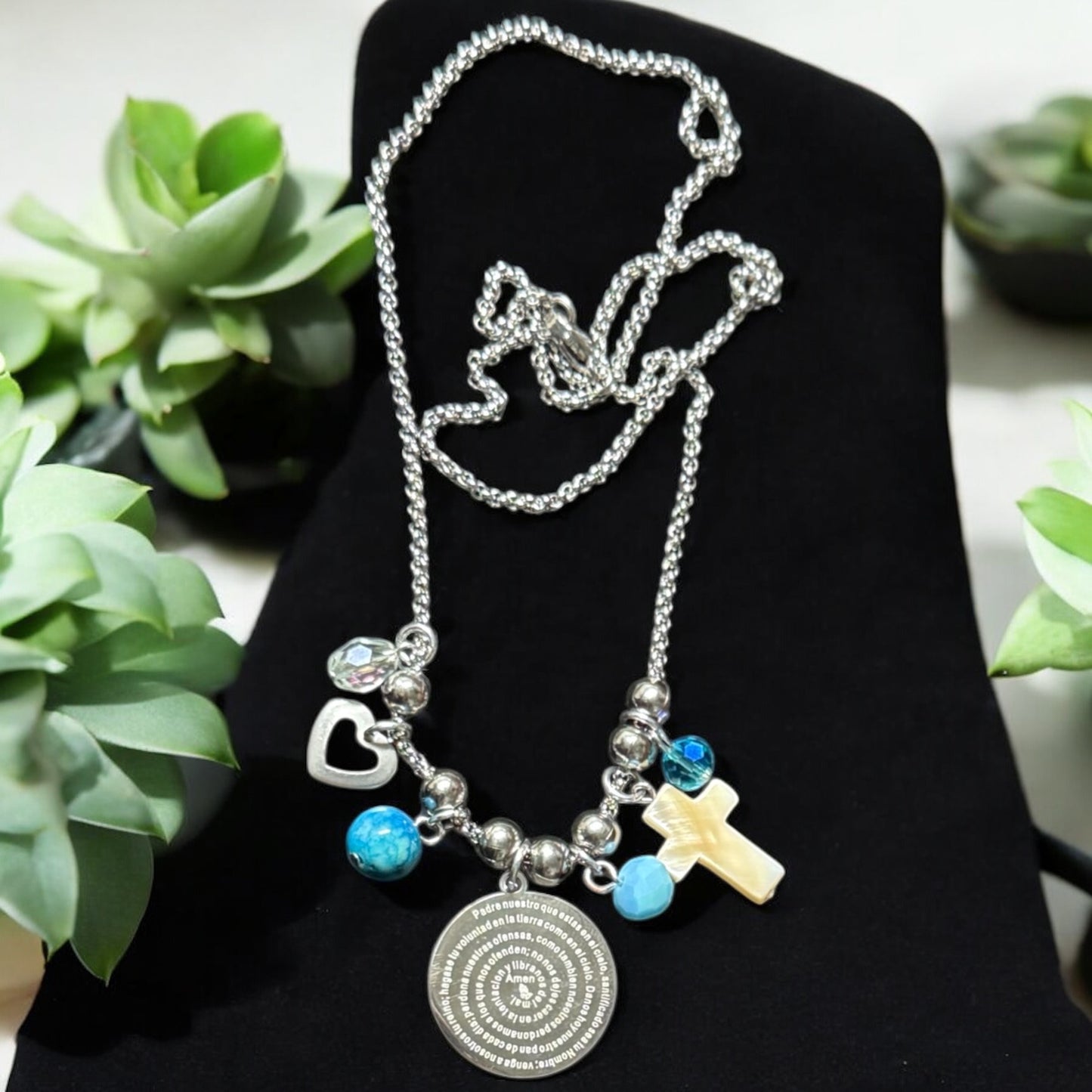 Medalla con el Padre Nuestro