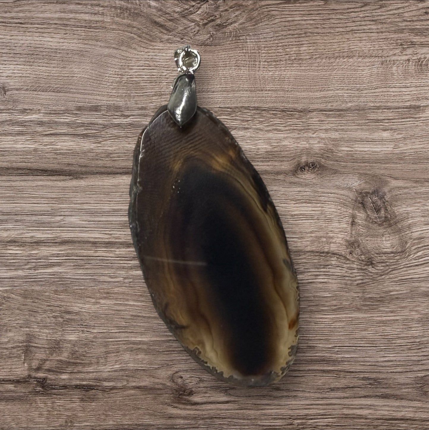 Dije de Ágata Crystallun Opus con Cadena