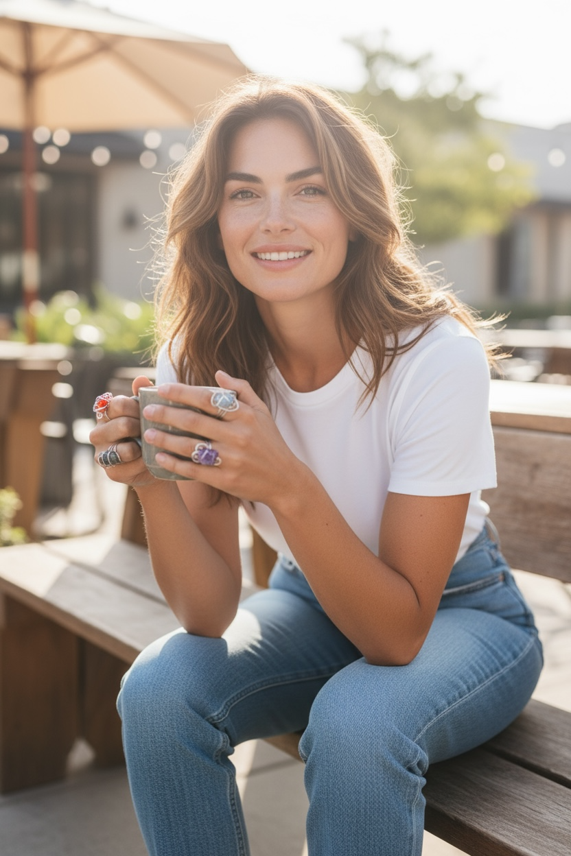 Anillos Variados en Piedras de Cuarzo