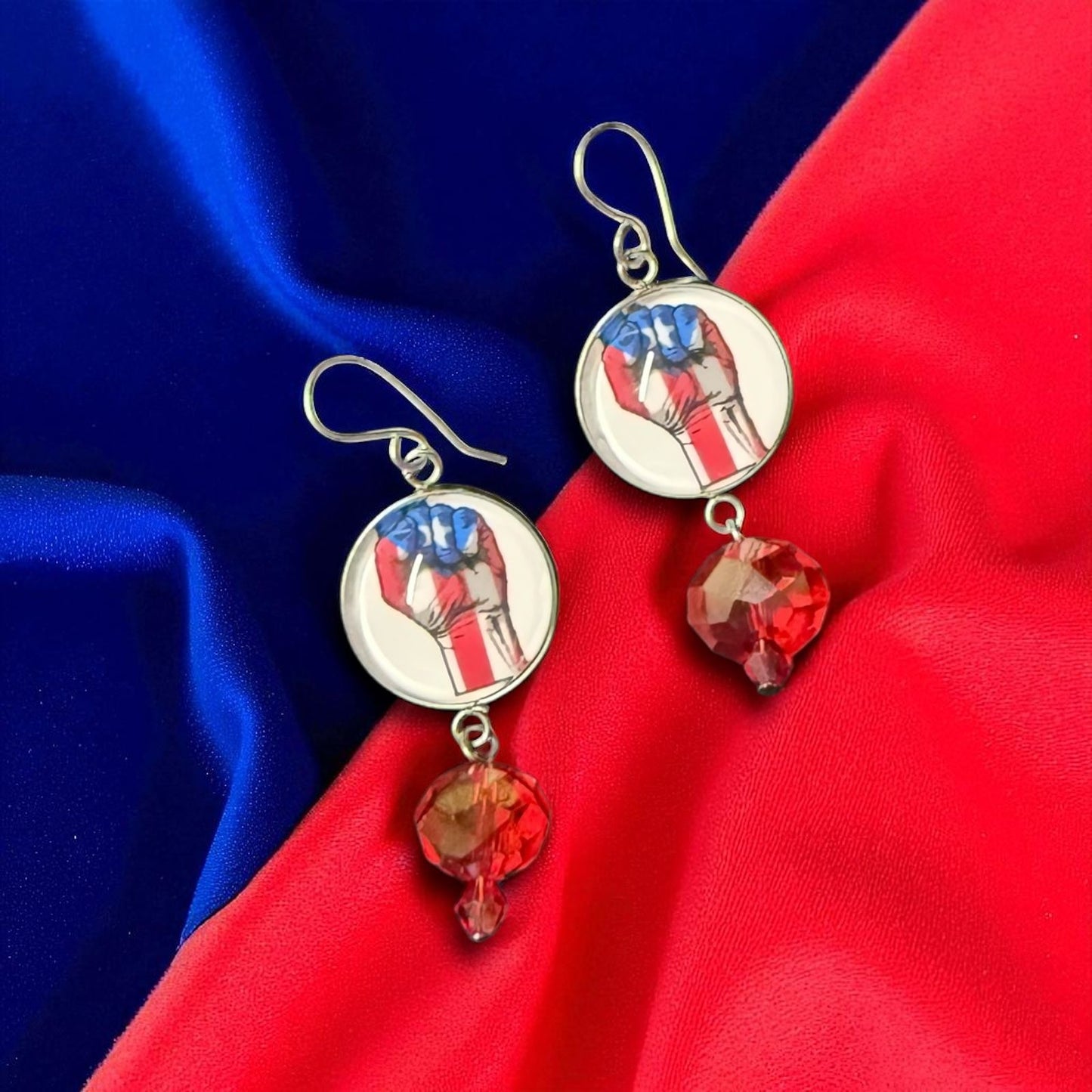 Aretes Fuego Boricua - Raíces de Mi Isla