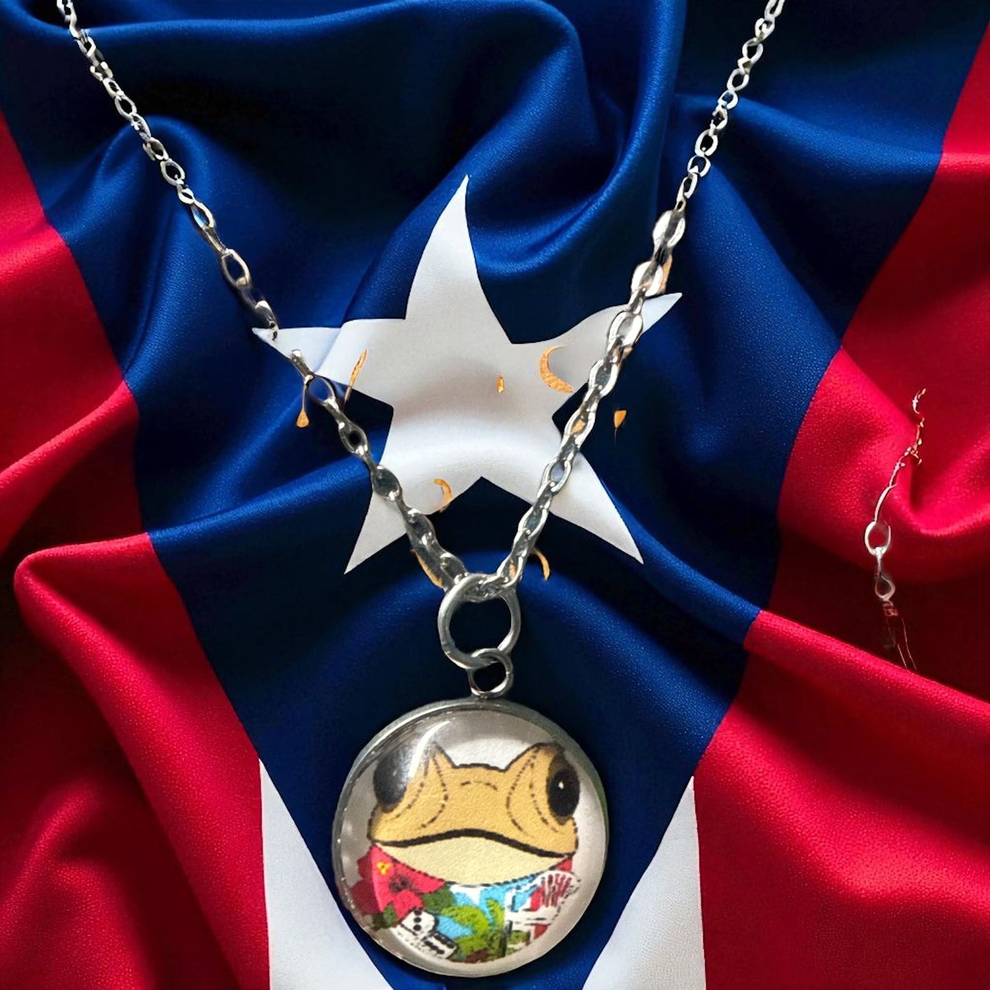 Dije Sapo Concho con Cadena - Raíces de Mi Isla