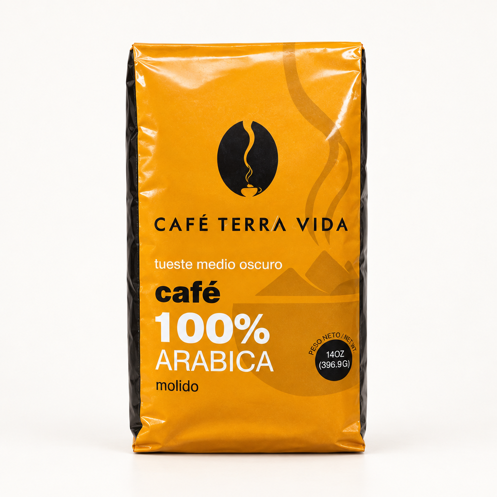 Foto de estudio del Café Terra Vida