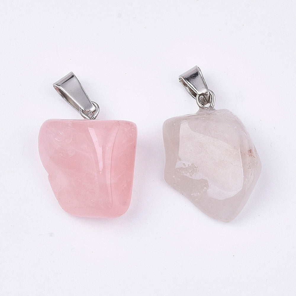 Dijes de Cuarzo con Collar en Hilo