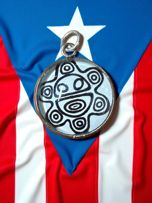 Dije Sol de Jayuya con Cadena - Raíces de Mi Isla