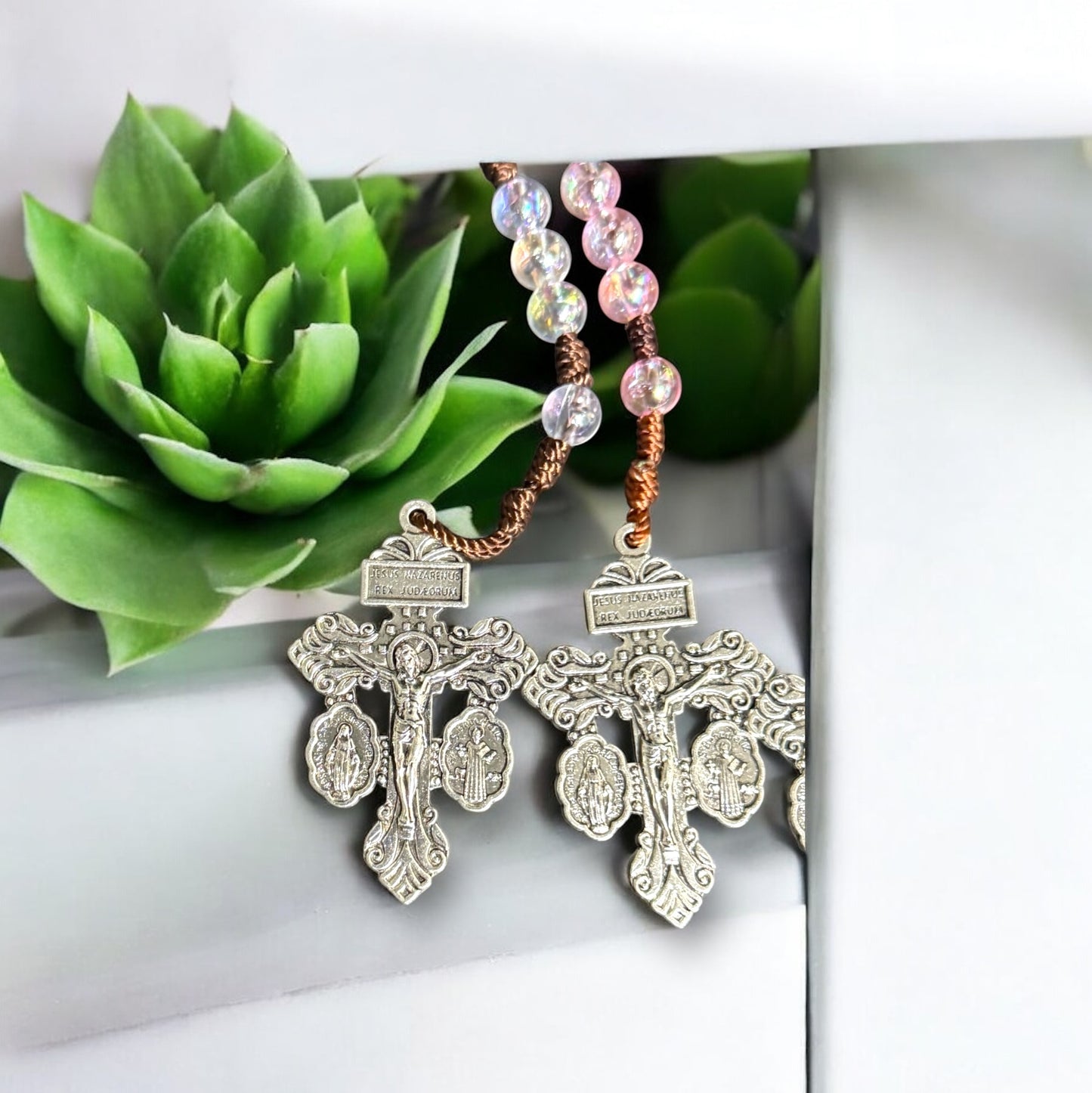 Rosario de verano centros de metal