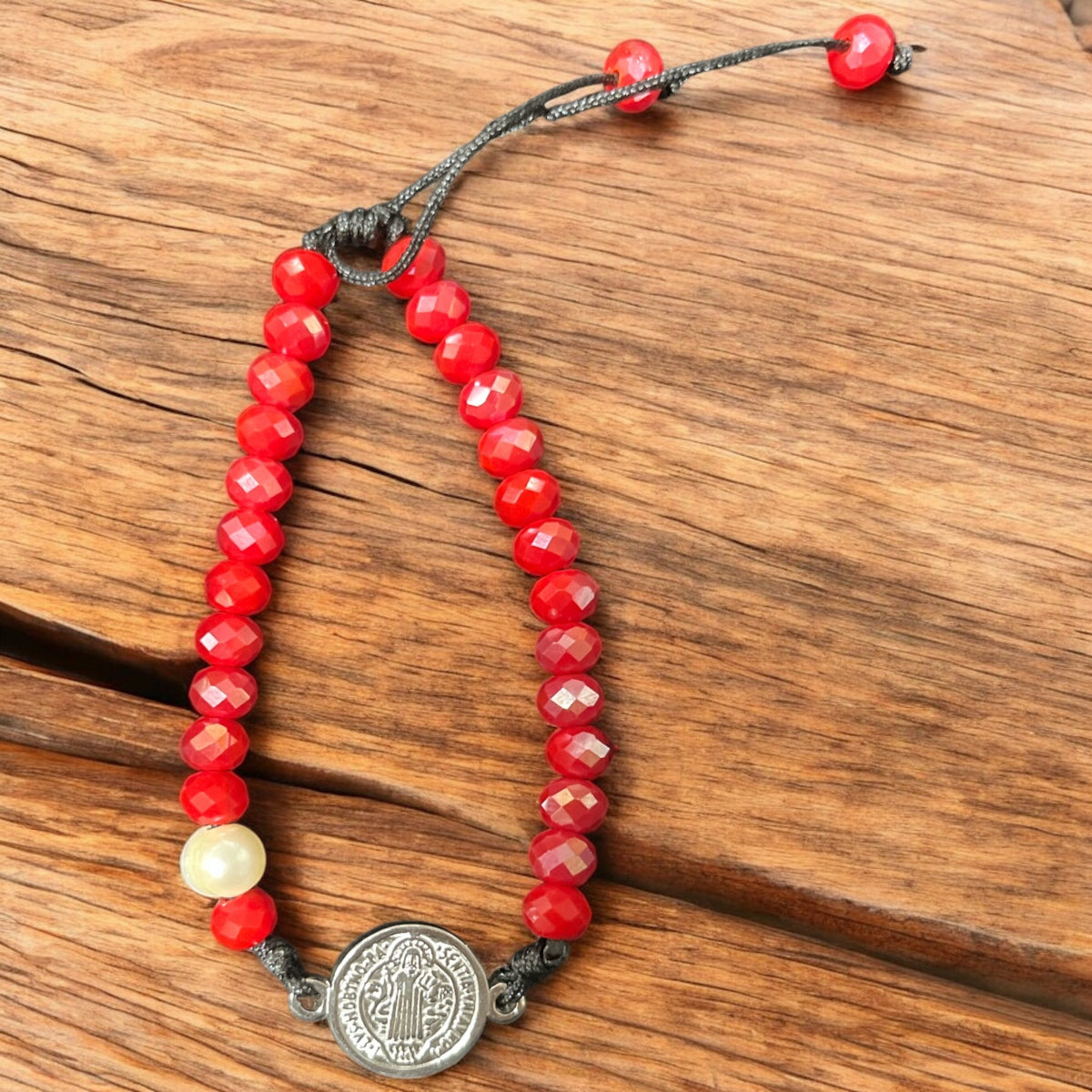 Pulseras medalla de San Benito