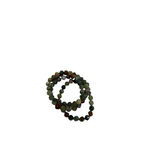 Pulsera Ágata India Facetada 8mm