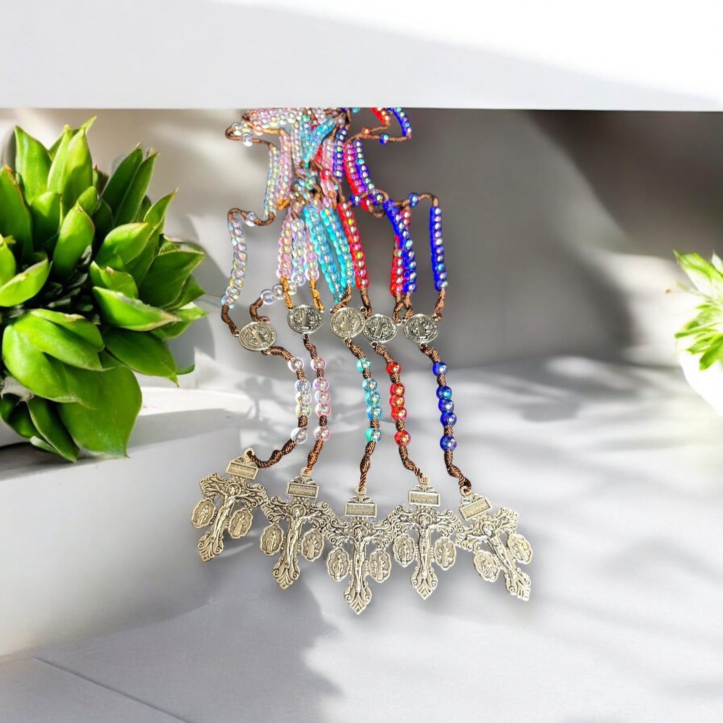 Rosario de verano centros de metal