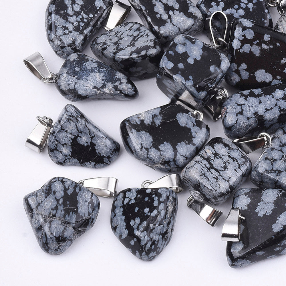 Dijes de Cuarzo con Collar en Hilo