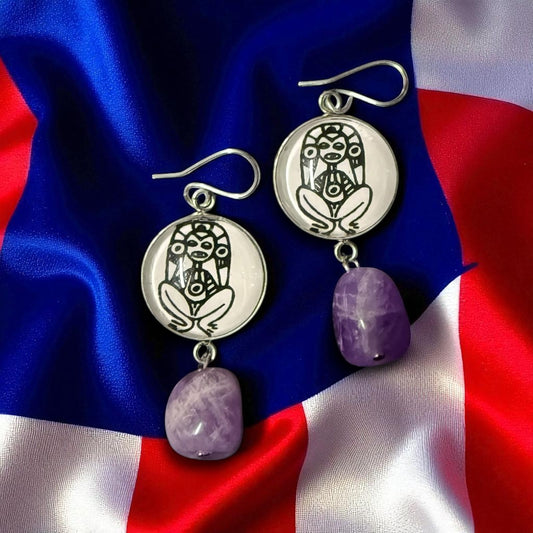 Aretes Mujer de Caguana - Raíces de Mi Isla