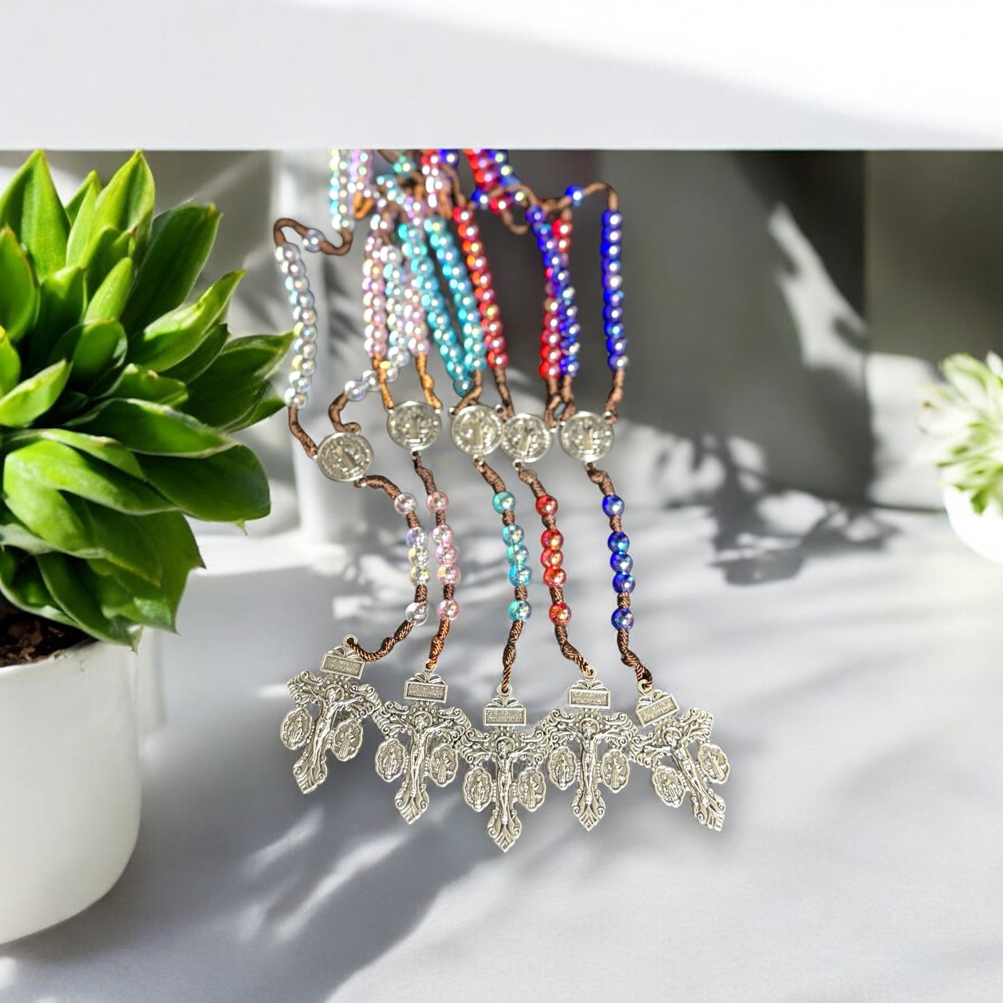 Rosario de verano centros de metal