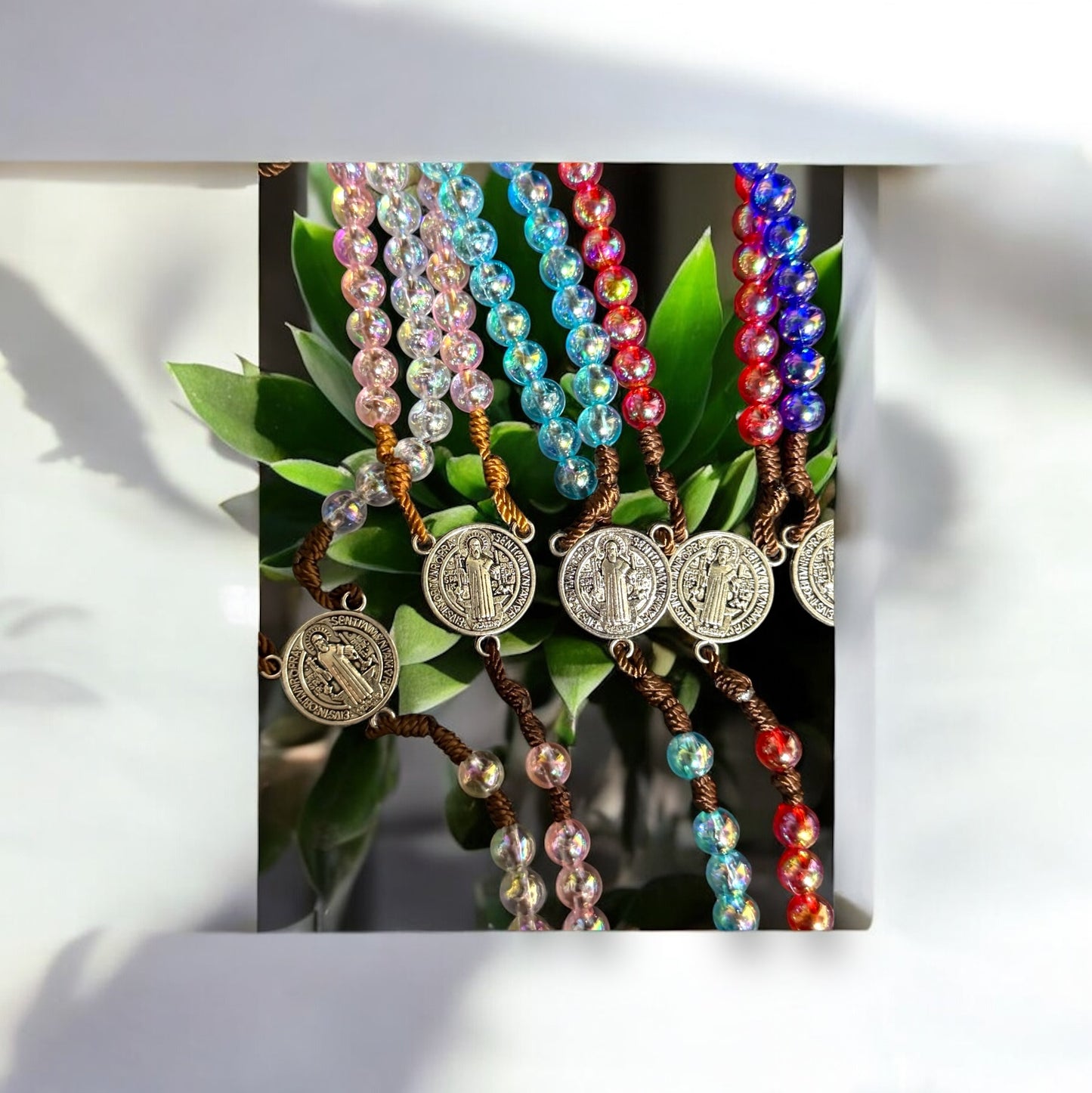 Rosario de verano centros de metal