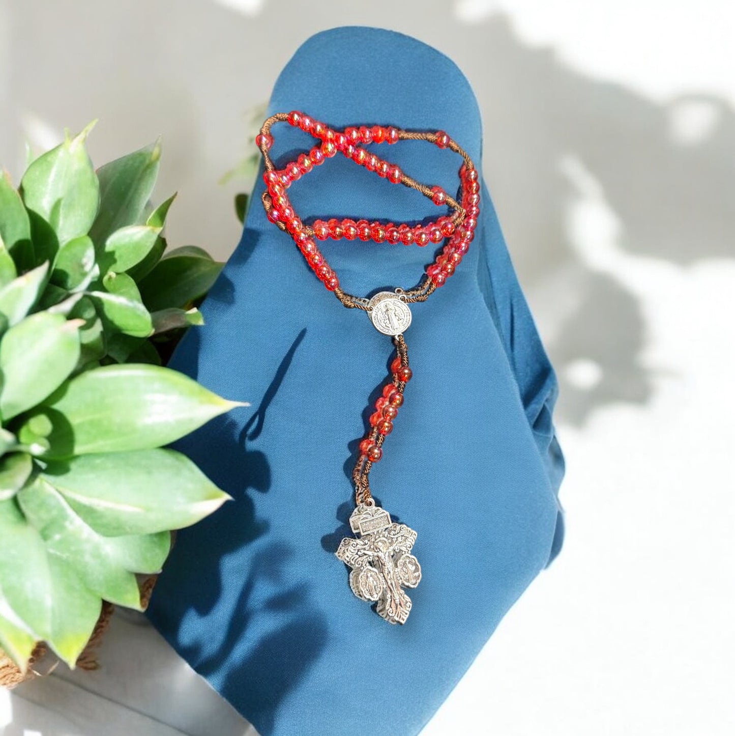 Rosario de verano centros de metal