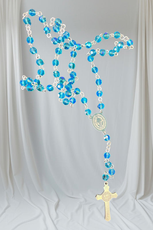 Rosario con cruz y medalla de san Benito