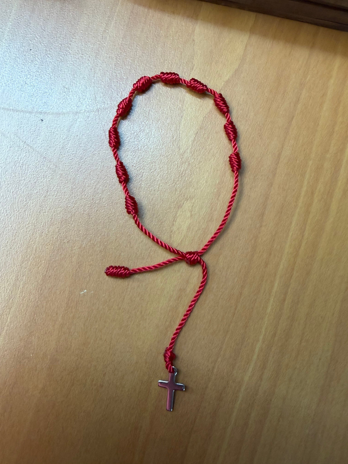 Pulsera Nudo Franciscano con Cruz en Acero Inoxidable