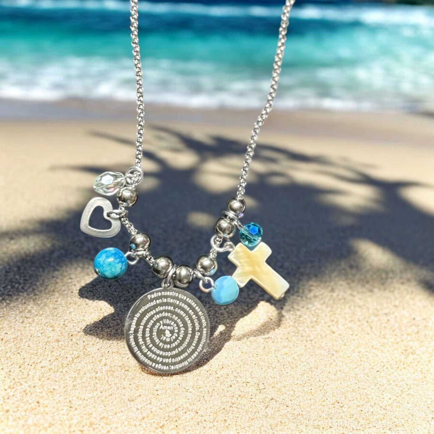 Medalla con el Padre Nuestro