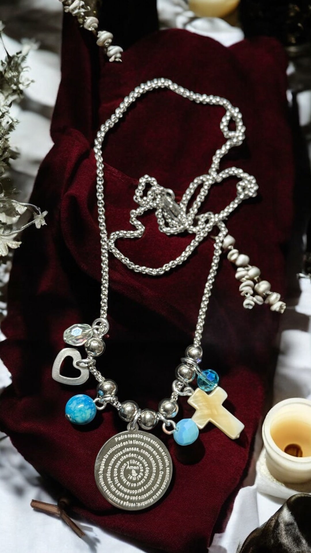 Medalla con el Padre Nuestro