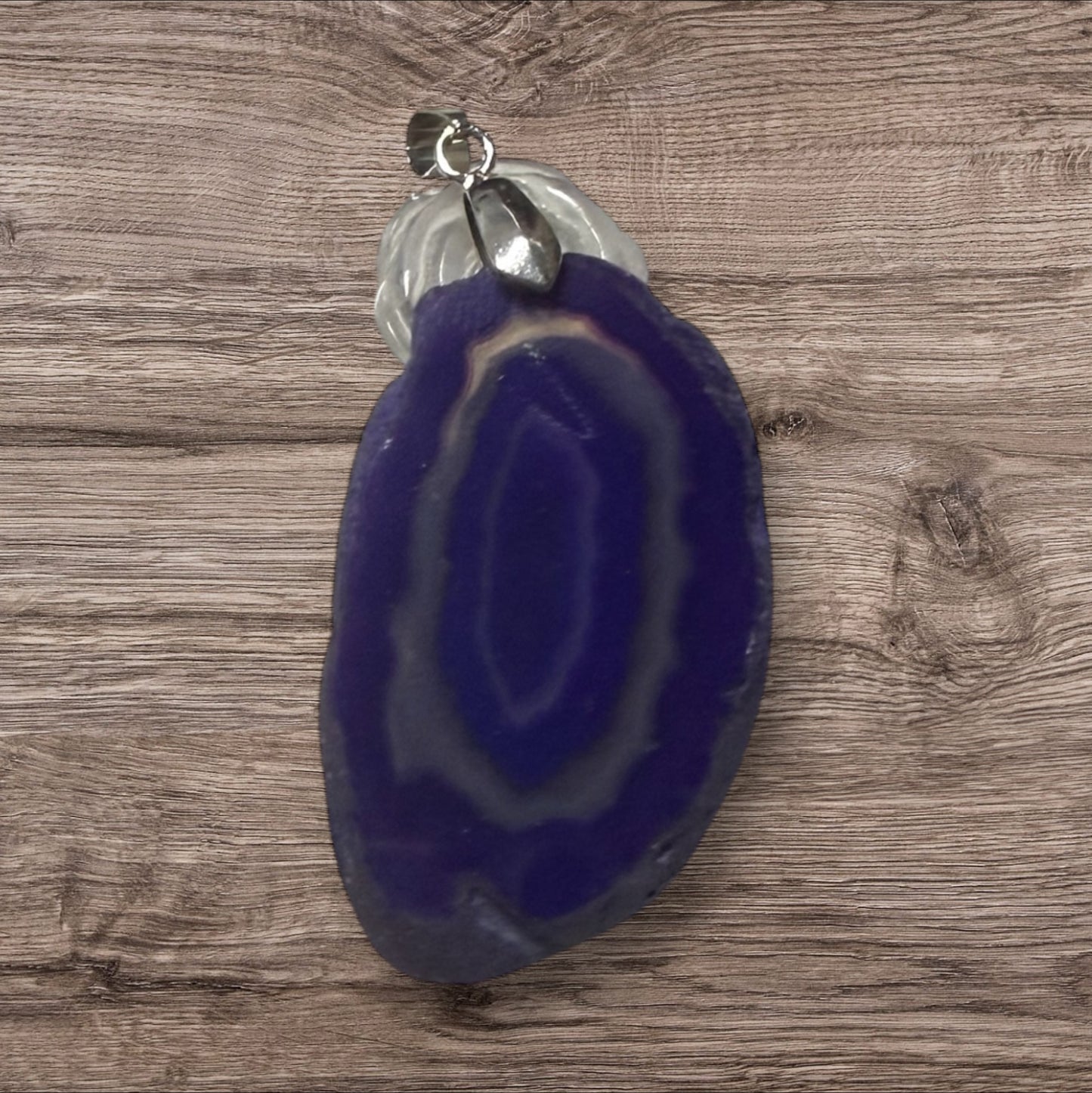 Dije de Ágata Crystallun Opus con Cadena