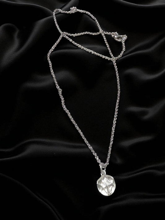 Cuarzo Cristal Triple A 10mm con Cadena de Acero Inoxidable