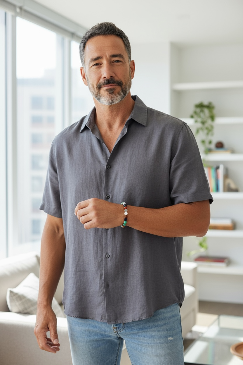 Pulsera de Piedras Variadas de 8mm