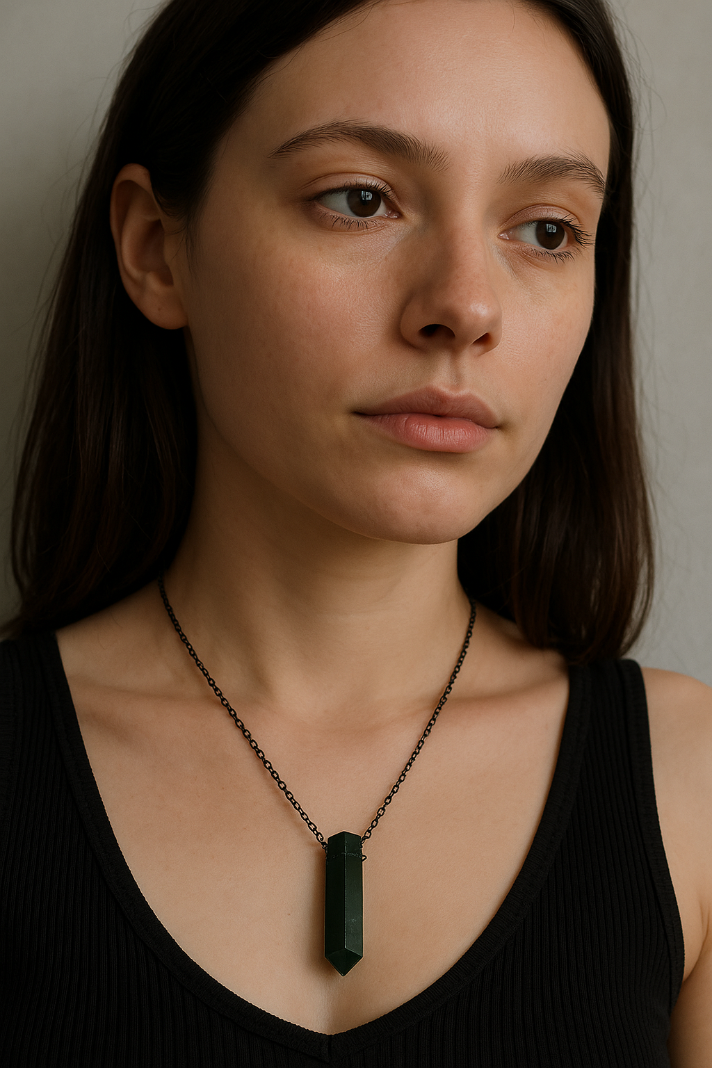 Collar de Jade con Forma de Lápiz