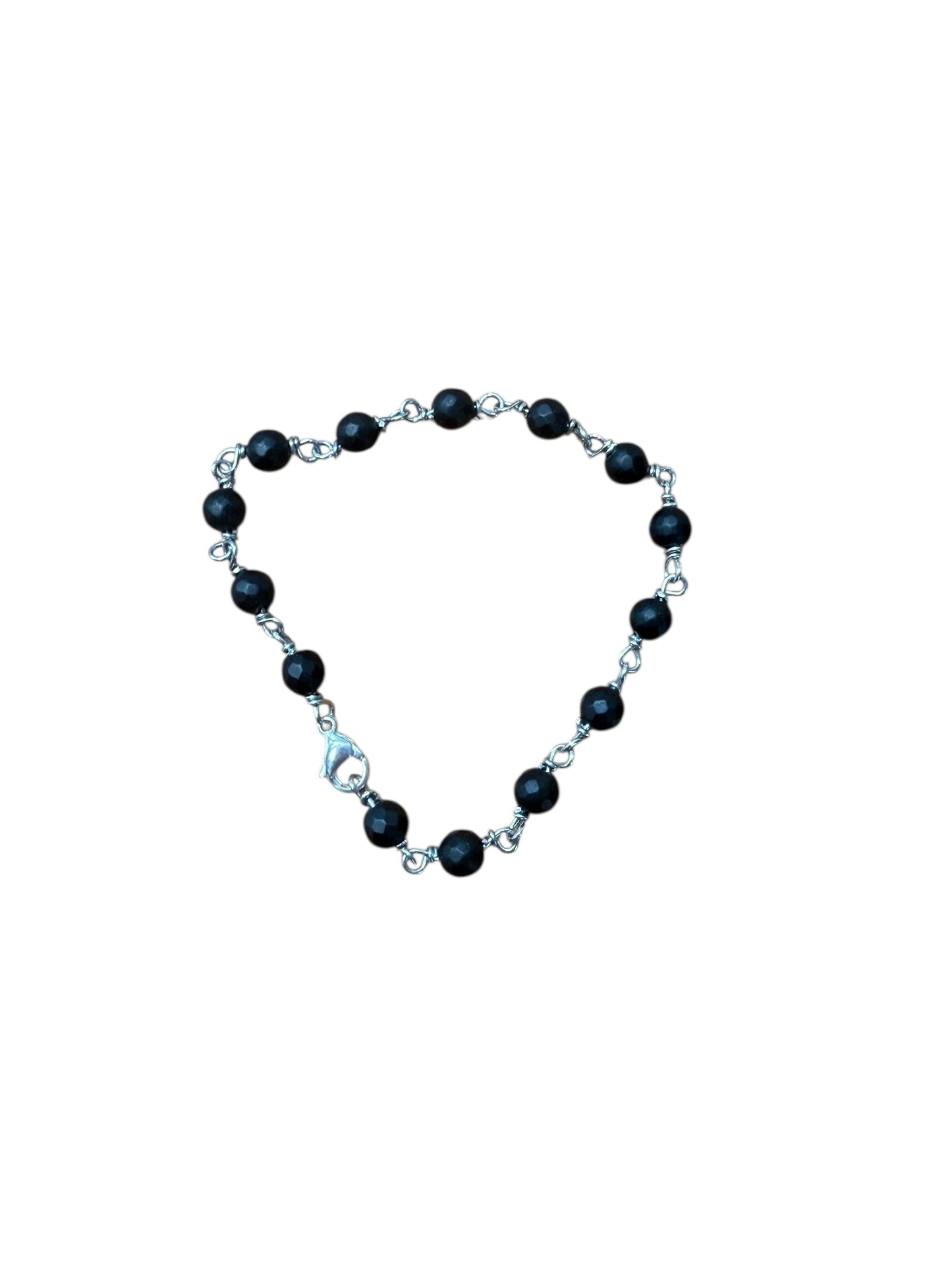 Pulsera de Nudo en Alambre - Piedras Naturales 6mm