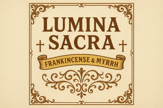 Etiqueta Lumina Sacra Frankincense & Myrrh
