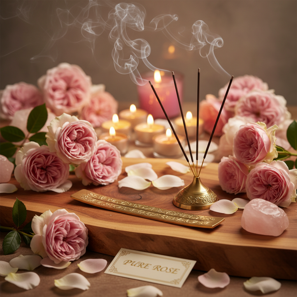 Imagen promocional incienso Pure Rose